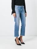 raw hem cropped jeans
