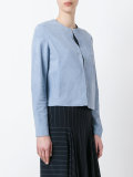 collarless jacket