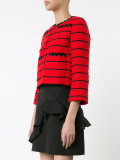 striped cropped jacket