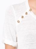 button detailing T-shirt