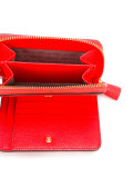 smiley zip around wallet