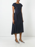 cap sleeve midi dress