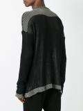 bicolour ribbed jumper