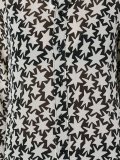 semi-sheer star print shirt