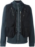 gilet detail hoodie