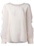 ruffle sleeved blouse