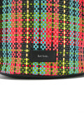 checked bucket backpack 