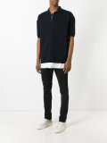 layered polo shirt