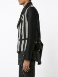 striped biker jacket 