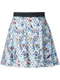 bird print skirt