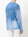 hooded raincoat