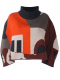 geometric pattern sweater