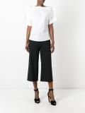 flared cropped trousers