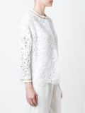 scalloped hem lace jacket