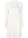 pleated shirt dress