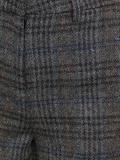 checked high waisted trousers