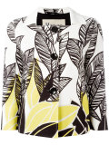 leaf print jacket