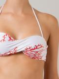 printed bandeau bikini set