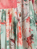 cold-shoulder floral print dress