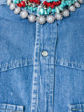 embellished collar denim shirt 