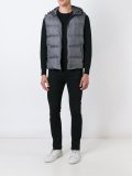 hooded padded gilet