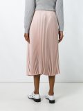 pleated mid skirt