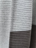 ribbed drop-crotch cropped trousers