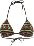 knit triangle bikini top