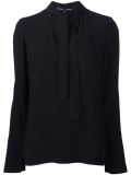 tied neckline blouse