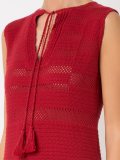 v neck knit dress