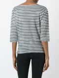 boat neck striped top