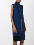 sleveless zip-up dress
