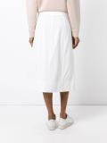 pleated midi skirt
