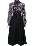 佩斯理印花和服式连衣裙