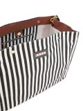 striped oversized tote