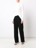 tied neck angular blouse