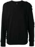 distressed sweatshirt