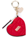 zipped heart keyring purse