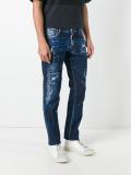 Slim bleached effect jeans