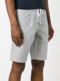 striped track shorts