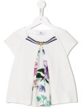 floral pleated top