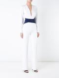 contrast waistband jumpsuit