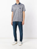 patterned polo shirt
