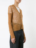 sheer knitted cardigan
