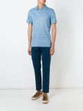 contrast pocket straight leg trousers