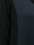 contrast panel fine knit jumper