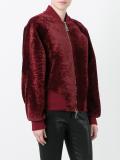 zipped bomber jacket