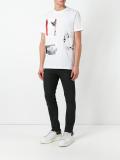 collage print T-shirt