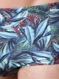 foliage print swim trunks