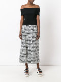printed wide leg culottes